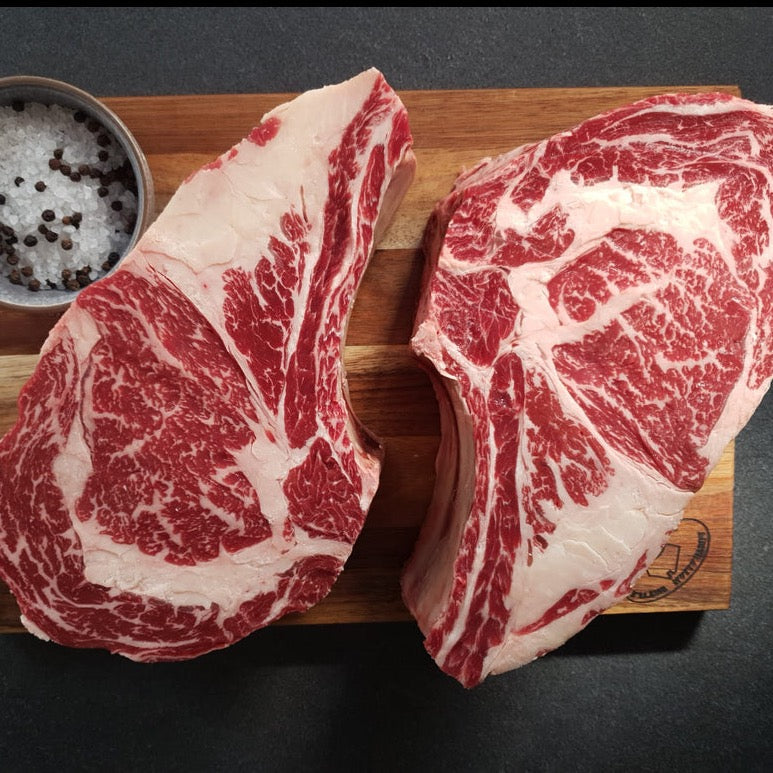 Rib Eye Bone In Roast Grain Fed Black Angus Greater Omaha USA 600gr