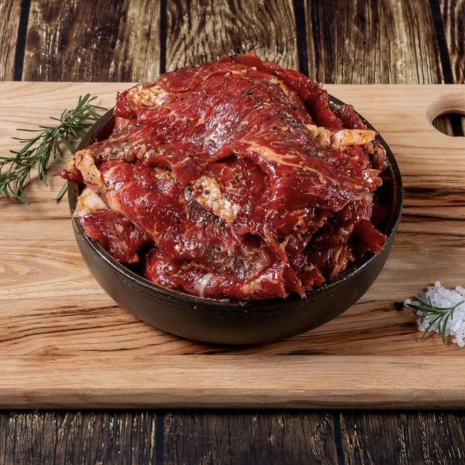 Flank Steak Black Angus μαριναρισμένα με bbq sauce & αρωματικά βότανα Creekstone USA 500 γρ