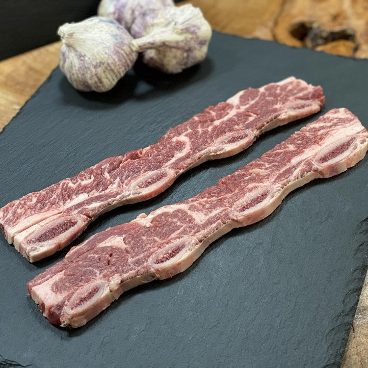 Flanken Thin Cut Beef Short Ribs black angus chuck choice creekstone USA 500gr