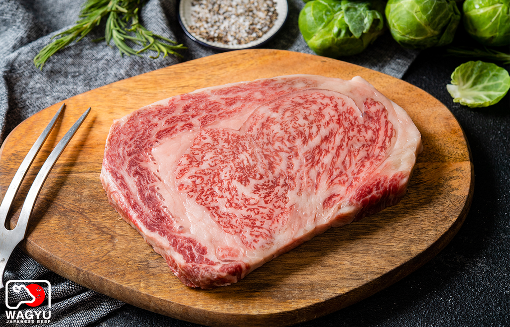 Ribeye wagyu Japanese Kagoshima BMS 9 A4 