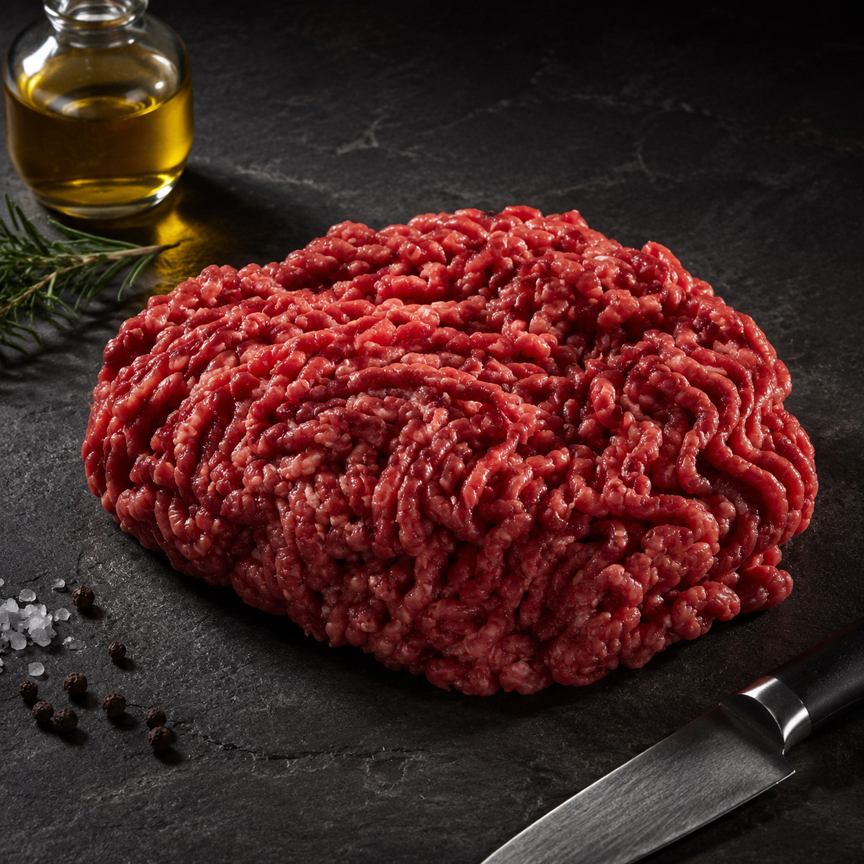 Μοσχαρίσιος κιμάς Black Angus Αργεντινής, κατάλληλος για burgers, μπιφτέκια, κεφτεδάκια και σάλτσες. Παραγγελία online από το PremiumMeat.