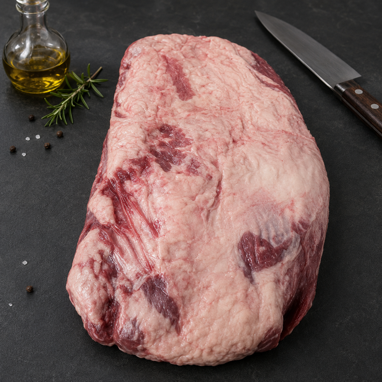 Brisket Angus Grain Fed Las Piedras Ουρουγουάης, ιδανικό για smoker, BBQ και φούρνο. Τρυφερό αποτέλεσμα με αργό low &amp; slow ψήσιμο.