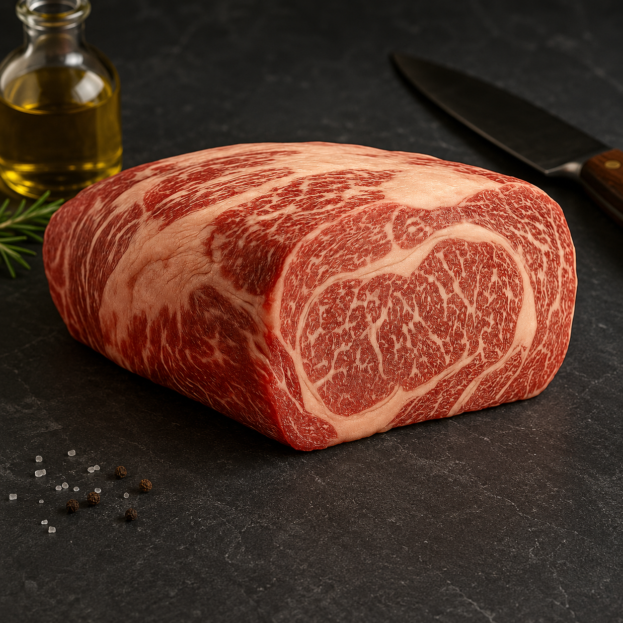 Ανακαλύψτε Chuck Roll Wagyu A4 από την Gunma Ιαπωνίας, μια premium κοπή για μπριζόλες, σχάρα, φούρνο, κατσαρόλα ή αργό ψήσιμο.