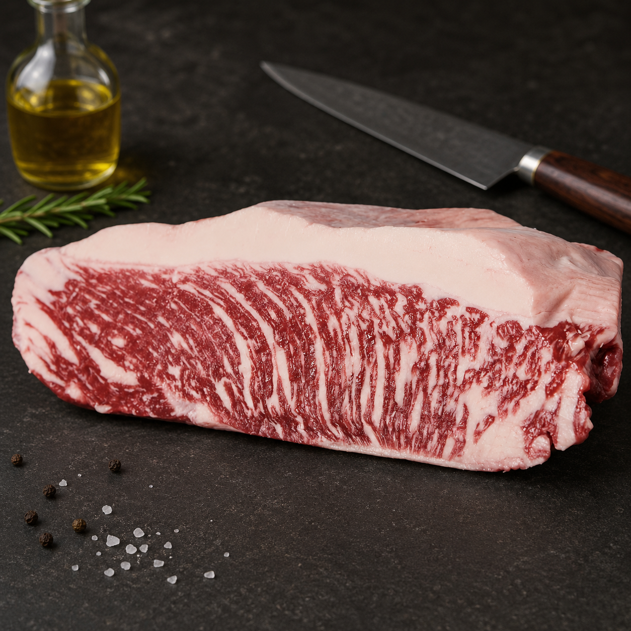 Ανακαλύψτε Culotte Wagyu A5 από την Gunma Ιαπωνίας, μια premium κοπή από το Top Sirloin, ιδανική για τηγάνι, σχάρα ή ψήσιμο ολόκληρη.