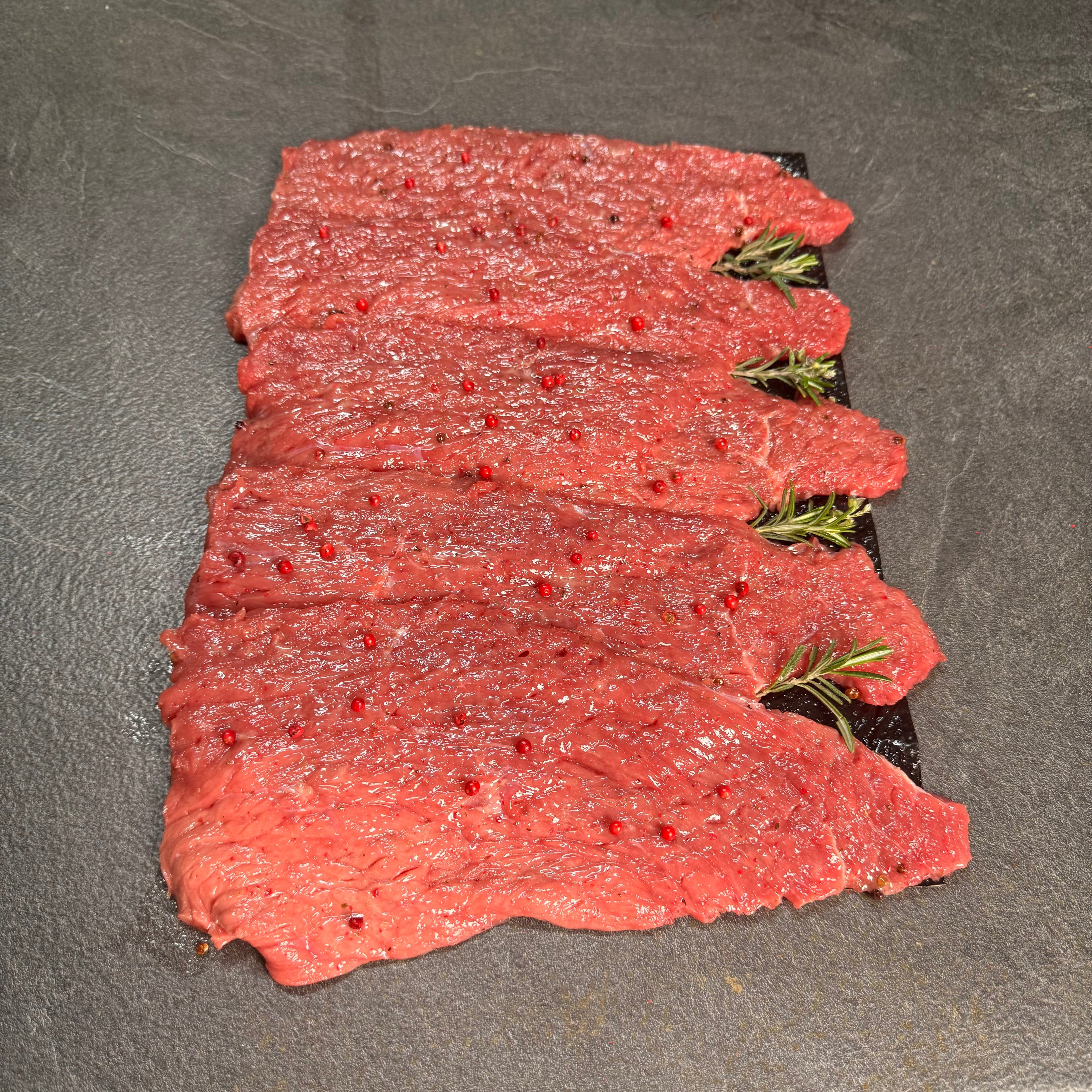 Tagliata steak Black Angus με ροζ πιπέρια γλυκά 500γρ