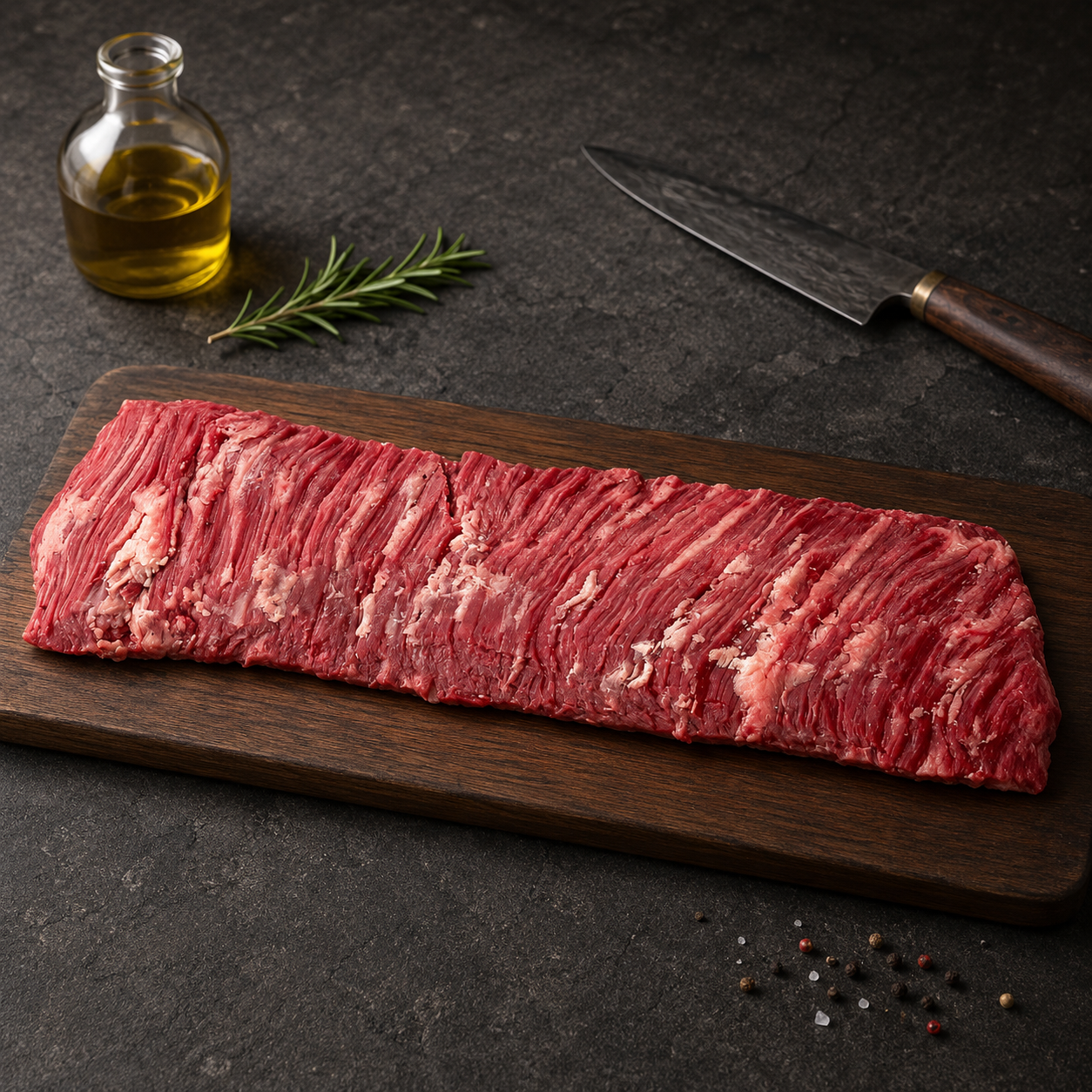 
Ανακαλύψτε Inside Skirt Angus Grain Fed Devesa Αργεντινής, με έντονη κρεάτινη γεύση. Ιδανικό για σχάρα, τηγάνι, tacos και fajitas.