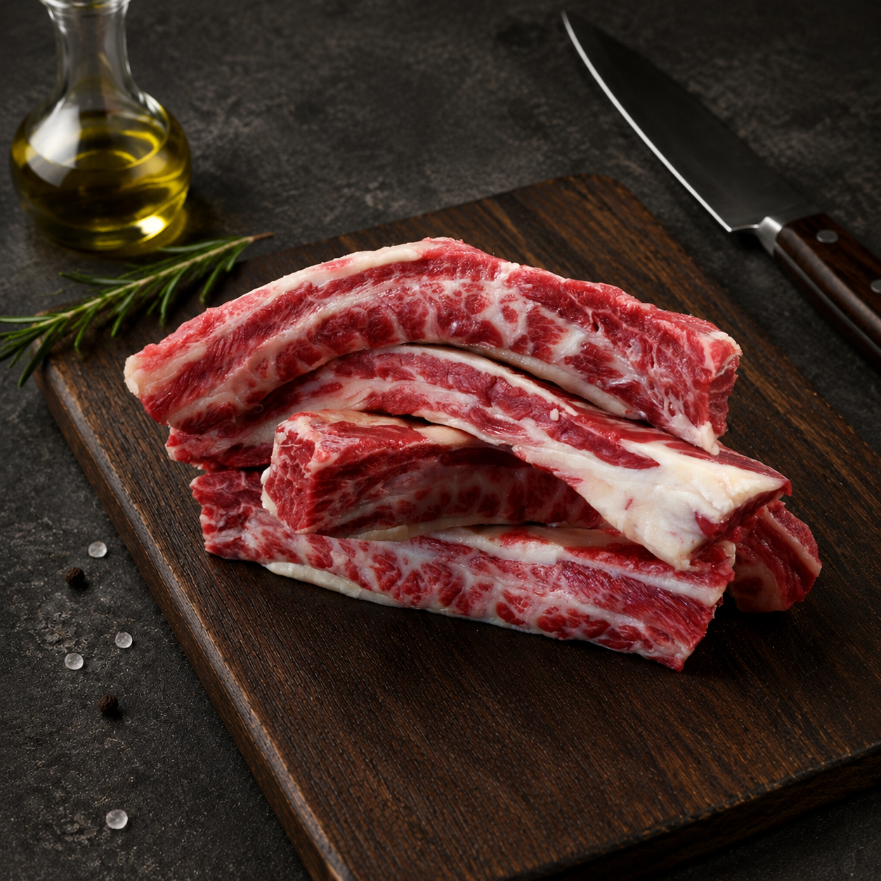 Rib Fingers Wagyu BMS 9 Stone Axe Αυστραλίας, με εξαιρετικά υψηλό μαρμπλινγκ. Ιδανικά για πλάκα, τηγάνι, σχάρα και premium σουβλάκι.