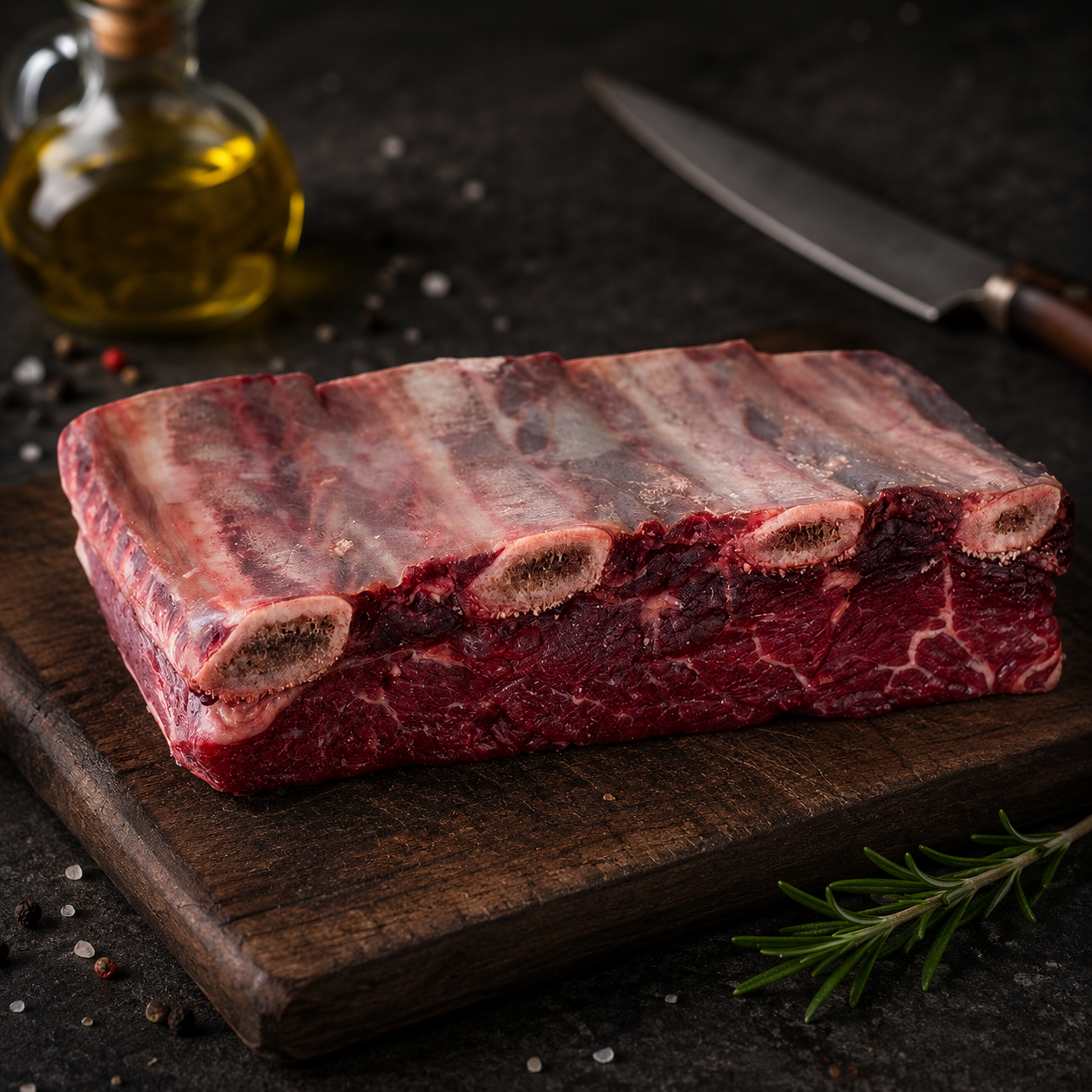 Μοσχαρίσια Short Ribs ωρίμανσης 20 ημερών, με πλούσιο κρεάτινο χαρακτήρα. Ιδανικά για φούρνο, καπνιστήρι, barbecue και low &amp; slow.