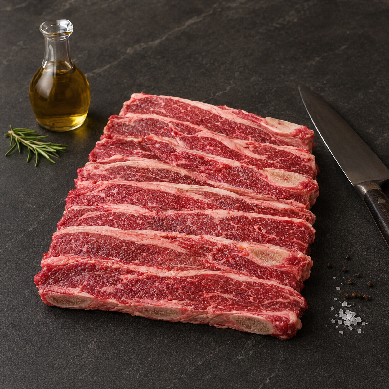 Ωμό Asado Black Angus μοσχαρίσιο με κόκαλο προέλευσης Αυστραλίας