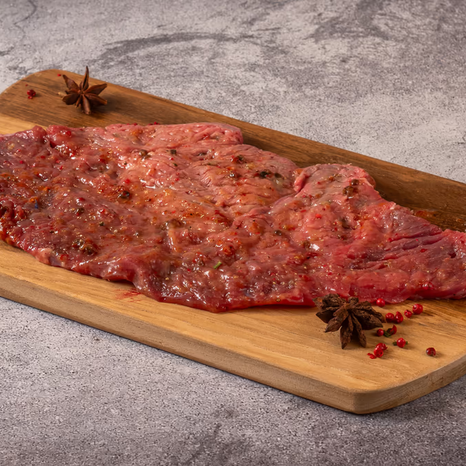 Φιλετάκια μοσχαρίσια Black Angus ωρίμανσης Μαριναρισμένα με Πιπέρια ωρίμανσης  500 γρ