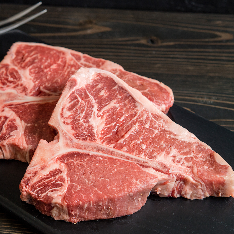 T-Bone black angus Prime grain fed Creekstone, USA