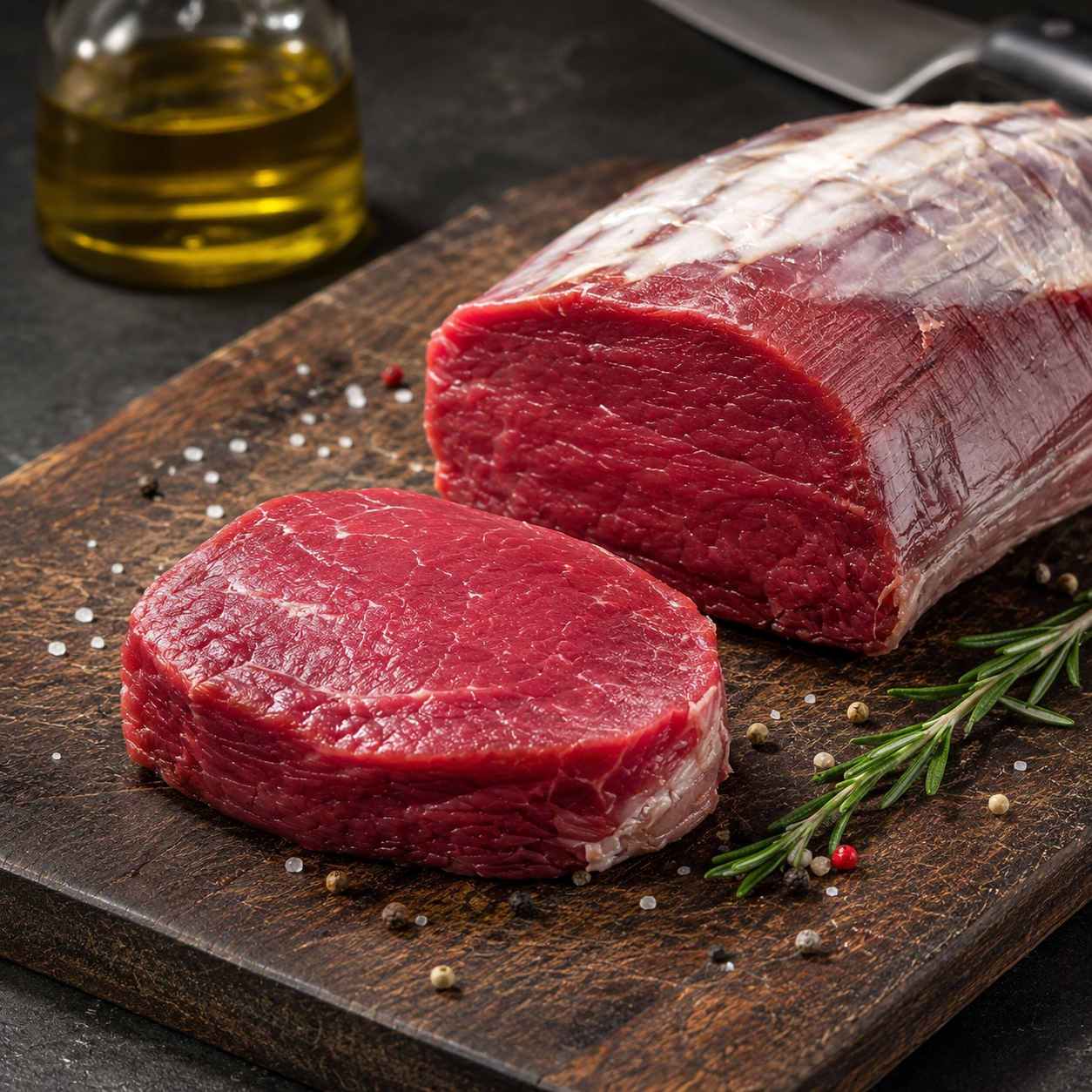 Ωμό μοσχαρίσιο Tenderloin ξηράς ωρίμανσης 20 ημερών
